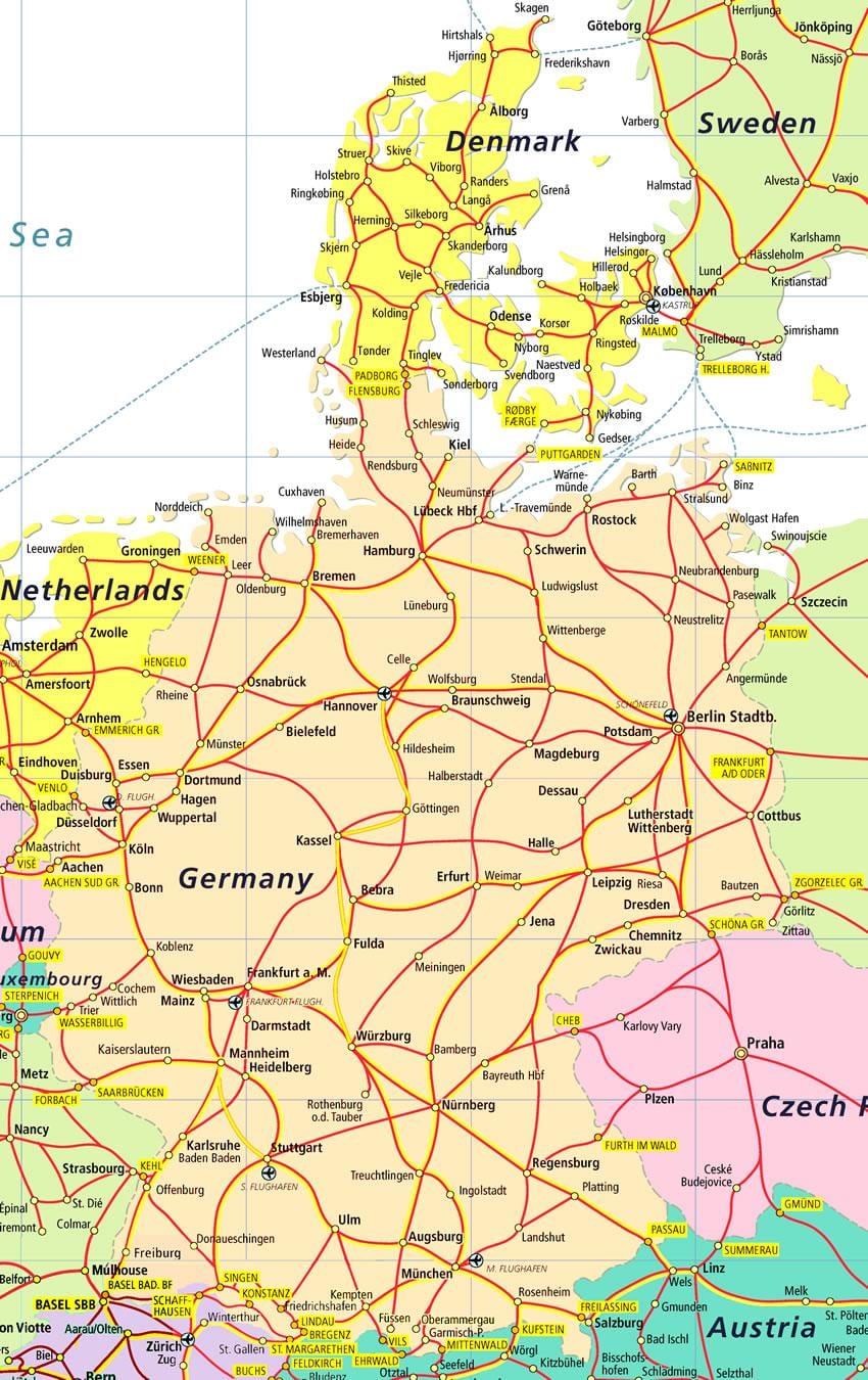 Dania zabytki mapa