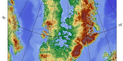 Mapa Danii topograficznych